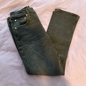 Black Straight-Leg Jeans